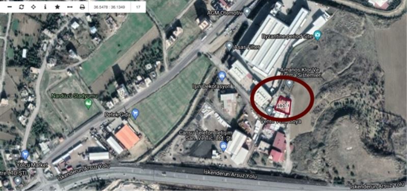 Arsuz´a kimyasal atık tesisi ÇED aşamasında