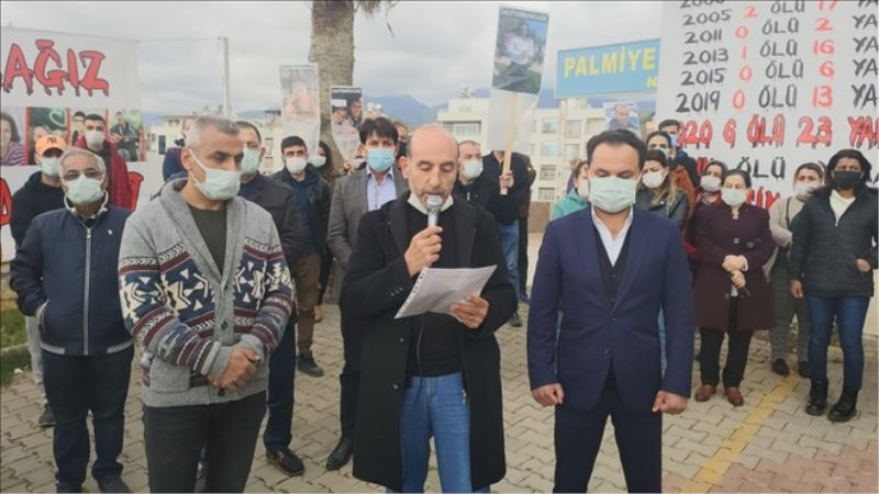 Yitirilenler anıldı ve önlem istendi