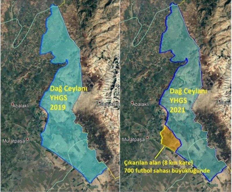 Koruma sahası 8 kilometrekare ´daraldı´