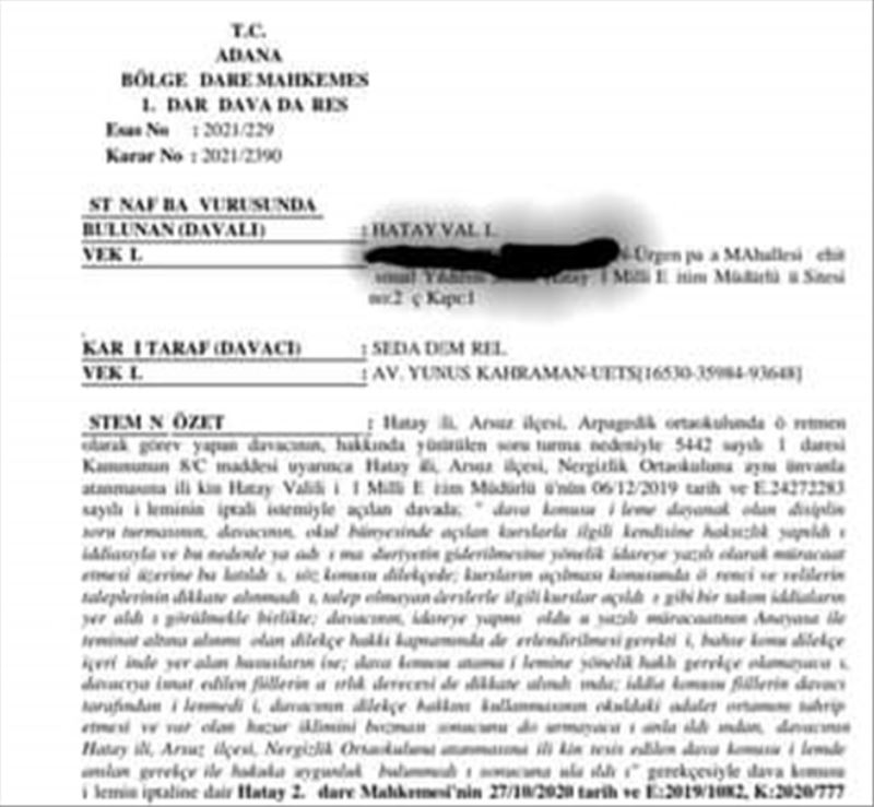 Öğretmen, mahkeme kararıyla ´eski görevine´