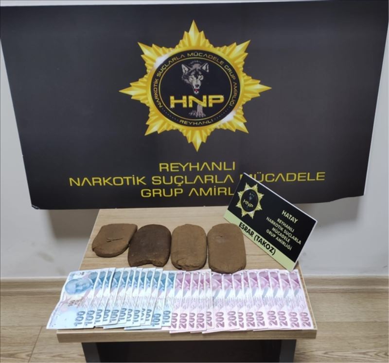 Reyhanlı´da 750 gram takoz esrar