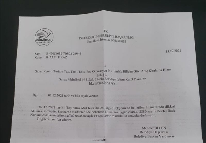 ´İhale usülsüz´ gerekçesiyle iptali istendi