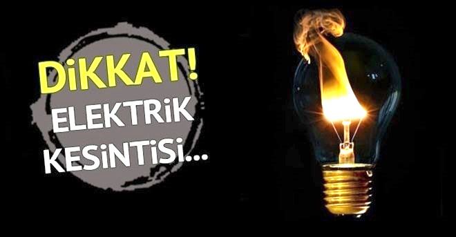 13 ilçede elektrik kesintisi