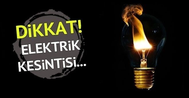 13 ilçede elektrik kesintisi