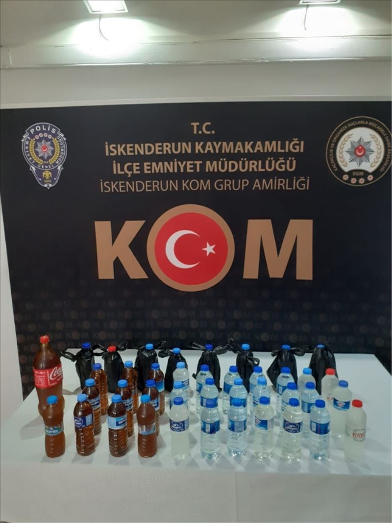 21 litre içkiye ´el konuldu´