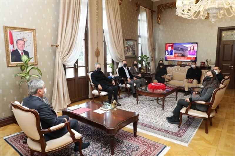 Mimarlardan valiye ziyaret