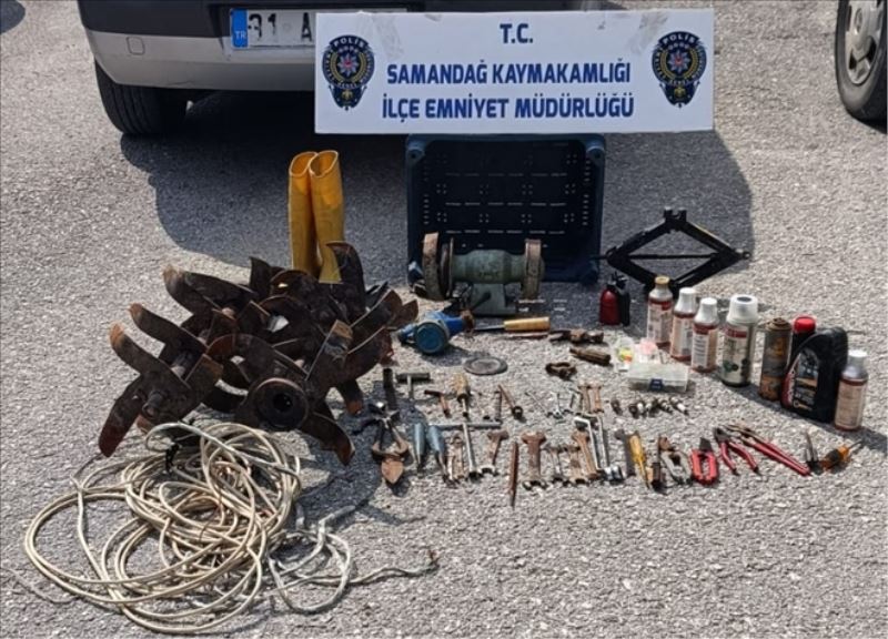 Depo hırsızlığına tutuklama
