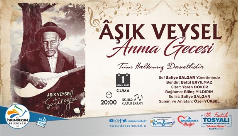 Belediyeden Aşık Veysel´i anma programı