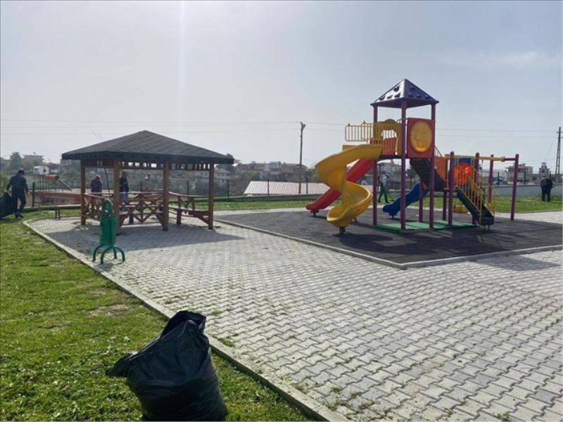 Parklarda bakım-onarım çalışması