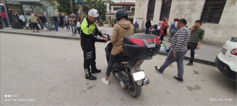 388 motosiklet sürücüsüne ceza