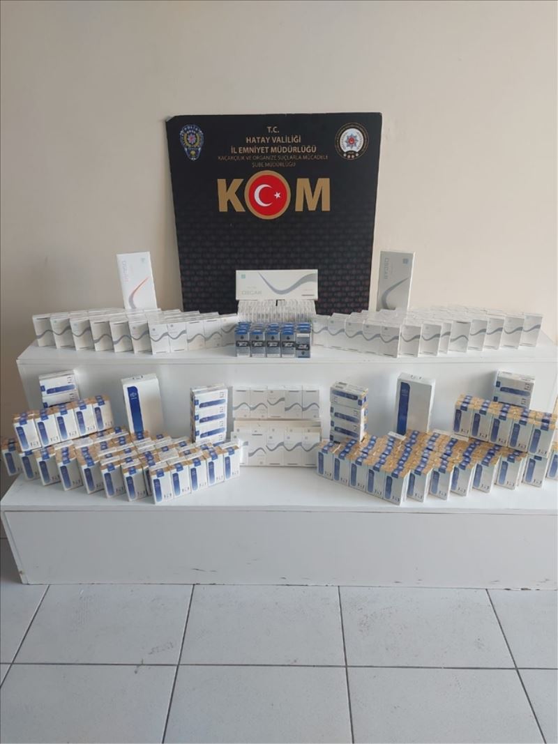 El arabasındaki çuvallardan kaçak sigara çıktı