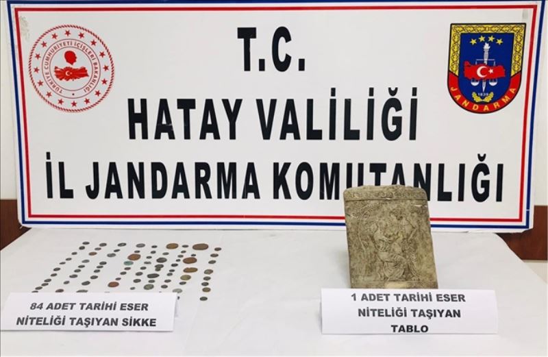 Araçta tarihi eser ele geçirildi