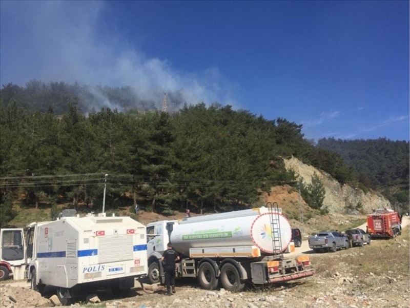  Yangın nedeni yakılan çöp