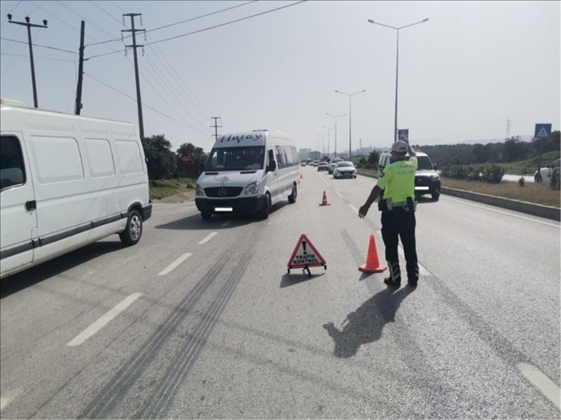 Trafikte 22 ekip ve 43 personelle denetim