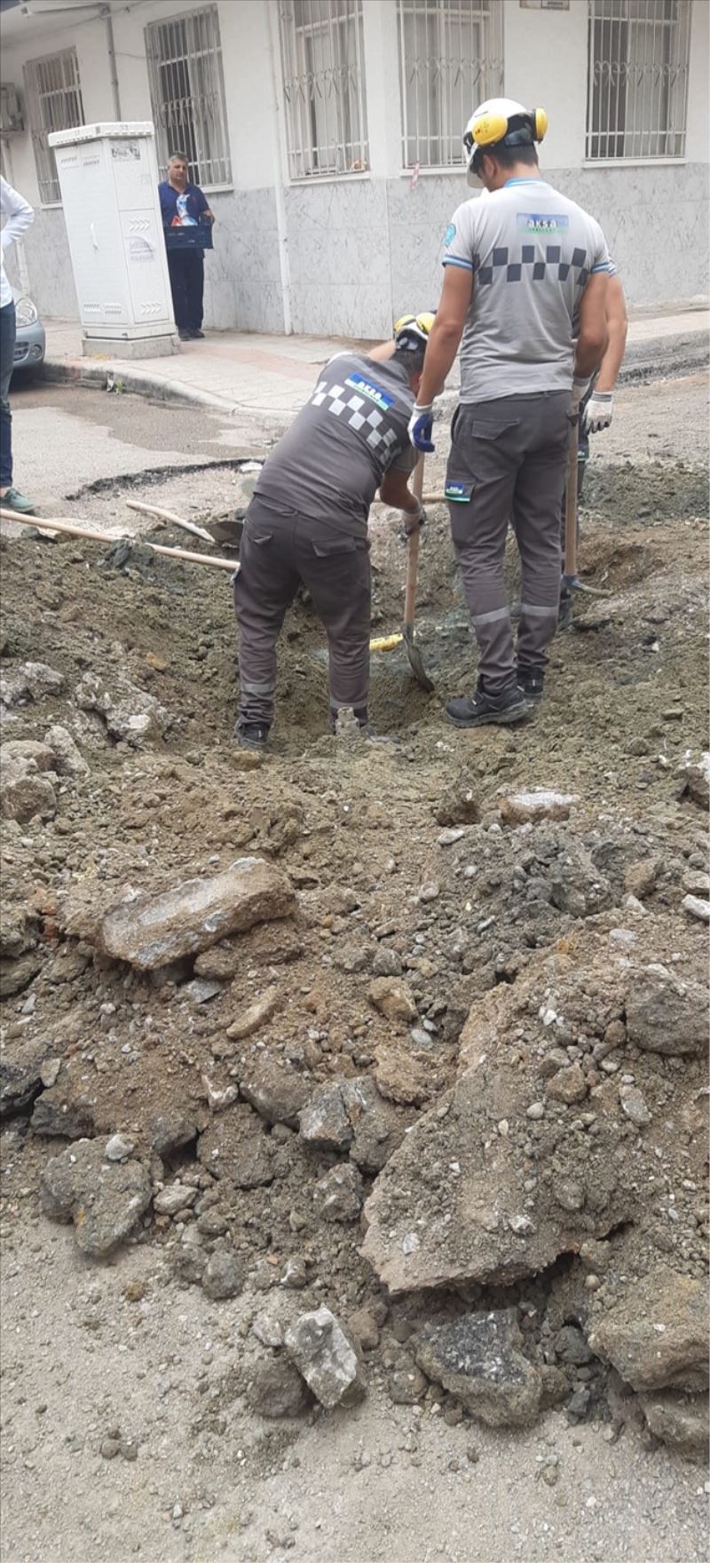 Asfalt çalışmasında ´doğalgaz´ krizi