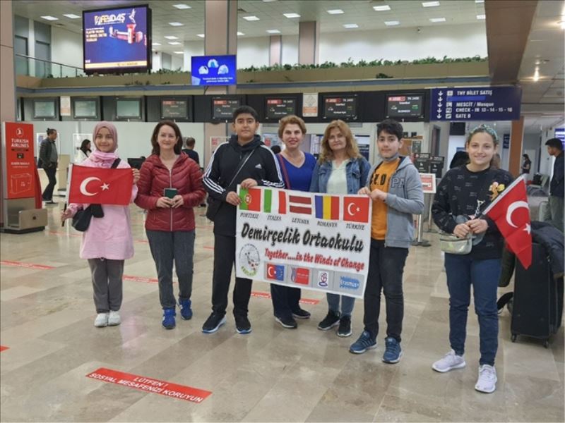 Ortaokula Letonya´da Erasmus projesi