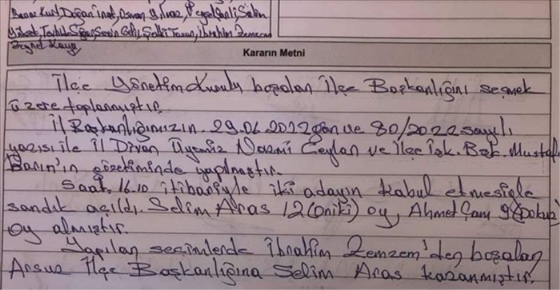Aras, Arsuz İYİ Parti başkanı