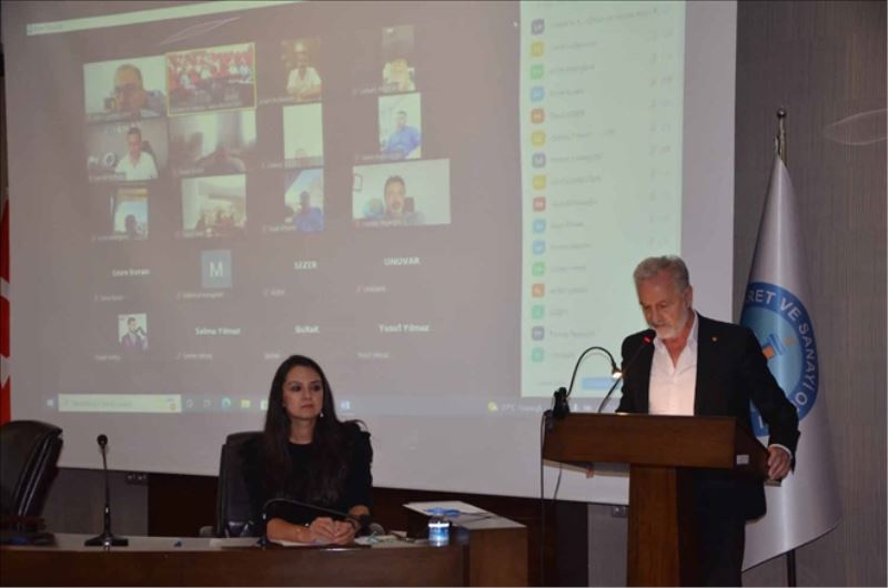 Toplantıyı video konferansla yönetti