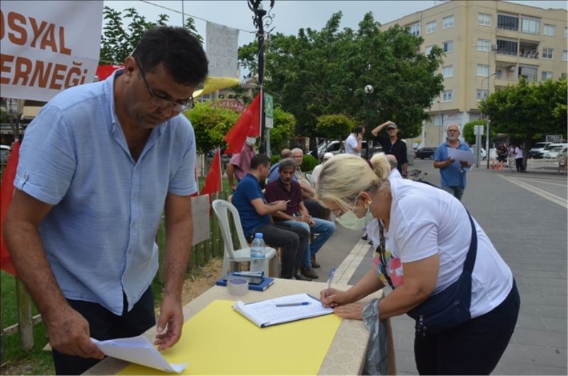 Taş ocağına karşı imza