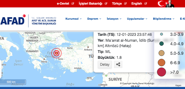 Sarsıntı Hatay