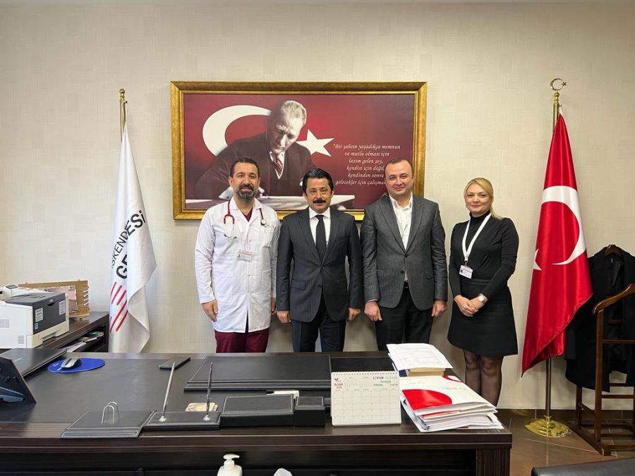 Kaymakamda hastanelerde ziyaret