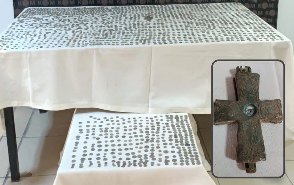 Reyhanlı’da 2410 sikke ele geçirildi