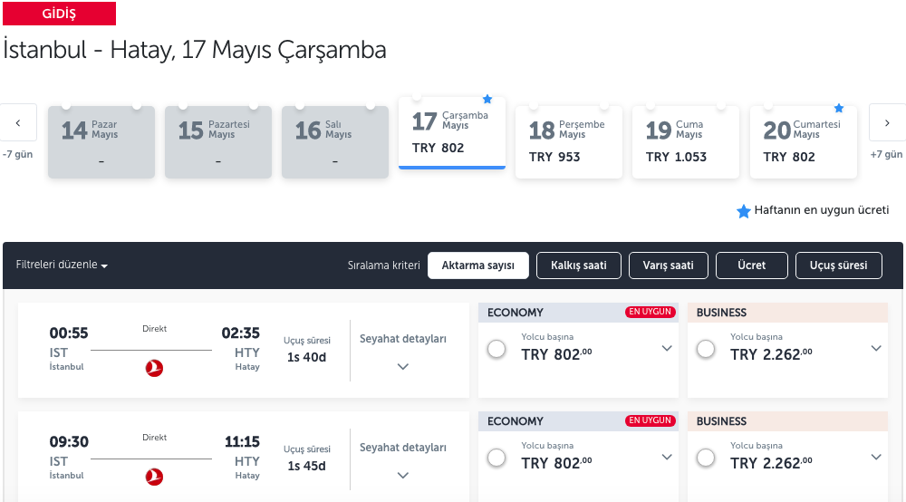 Hatay Havaalanına gelişler seçim sonrası