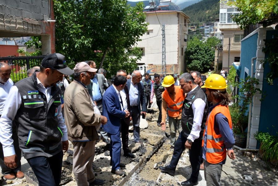 Halilbey’e doğalgaz çalışması başladı