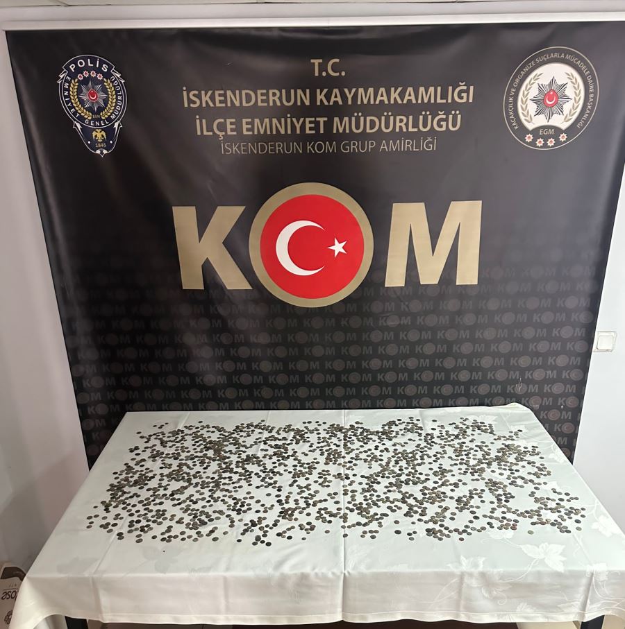 2 bin sikke ele geçirildi