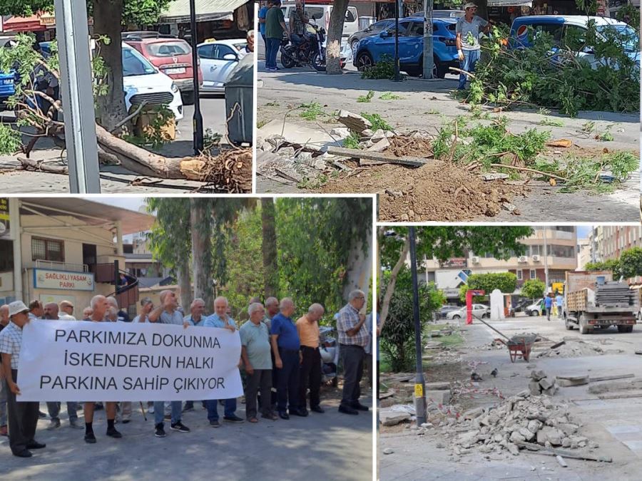 Güvercinli parkta ‘parkımıza dokunma’ tepkisi