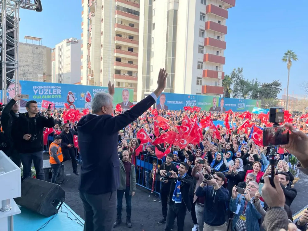 Cumhur ittifakı İskenderun Belediye Başkanı Adayı Dönmez: Bıkmadan yorulmadan çalışacağım
