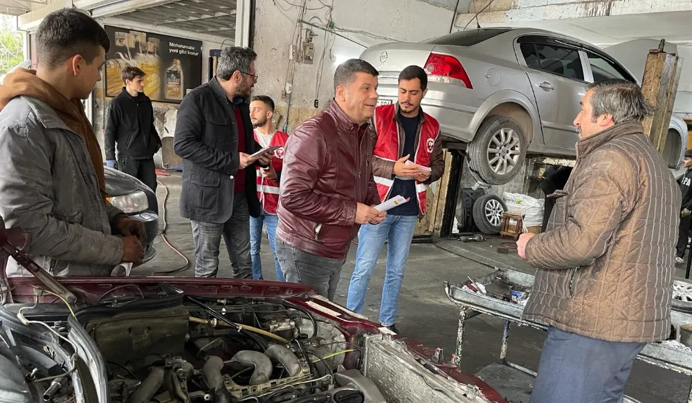 Avcı, seçim çalışmasını sanayide sürdürdü