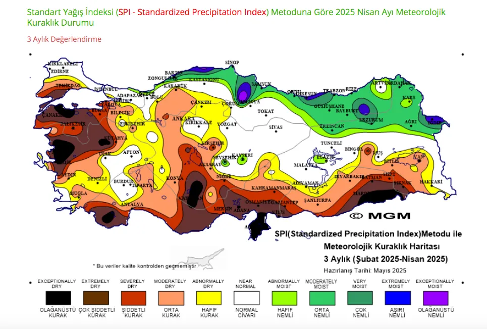 Hatay’da kuraklık kapıda